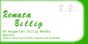 renata billig business card